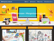 Tablet Screenshot of morgentau-media.de
